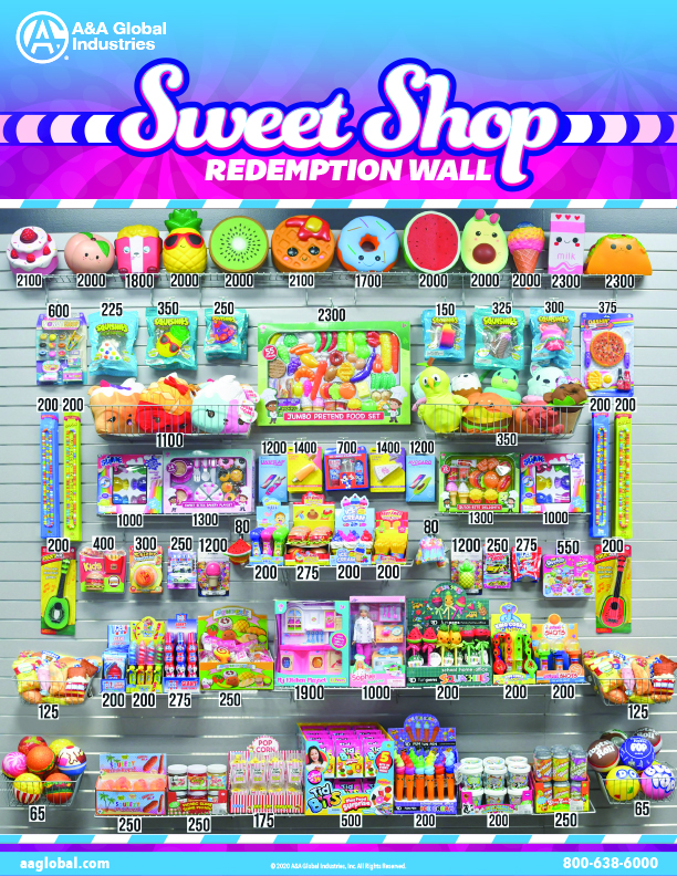 Sweet Shop Prize Wall